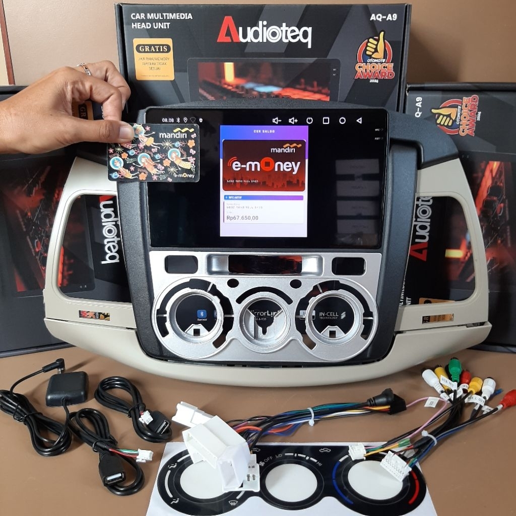 HEAD UNIT ANDROID INNOVA TYPE G 2005 - 2010 ANDROID 9" AUDIOTEQ RAM 4/128 GB - NFC - ANDROID AUTO &