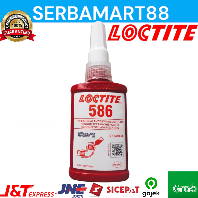 

LOCTITE 586 50ML THREAD SEALANT - LEM LOCTITE 586 50 ML SEALANT ORI