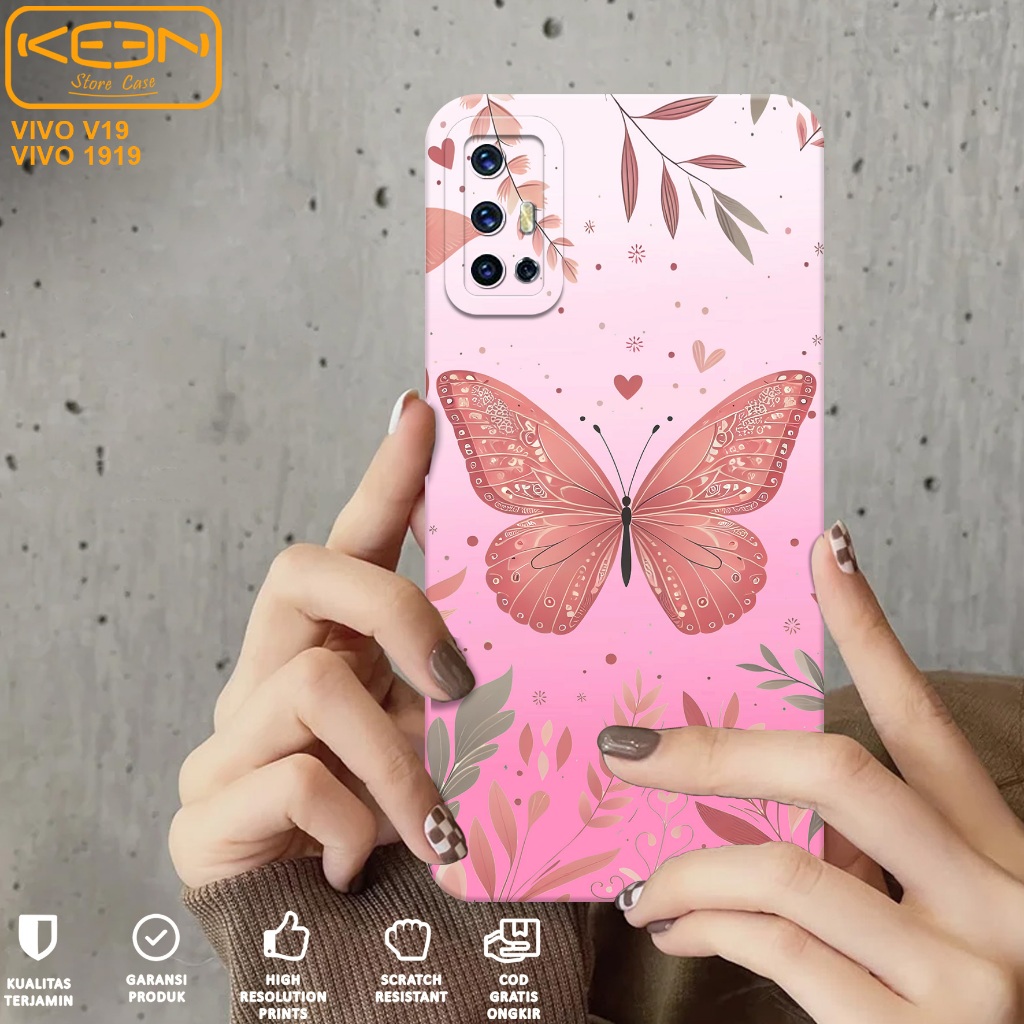Case Vivo V19 - Casing Hp Vivo V19 Motif PINK - Softcase Vivo V19 - Softcase Hp Vivo - Case Hp - Sil