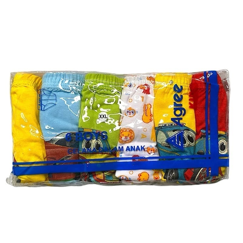 ( 6pc ) CD Agree Anak | Agree Kids AG001 | Celana Dalam Anak Laki Agree AG 001 C18 | Agree | CD Anak