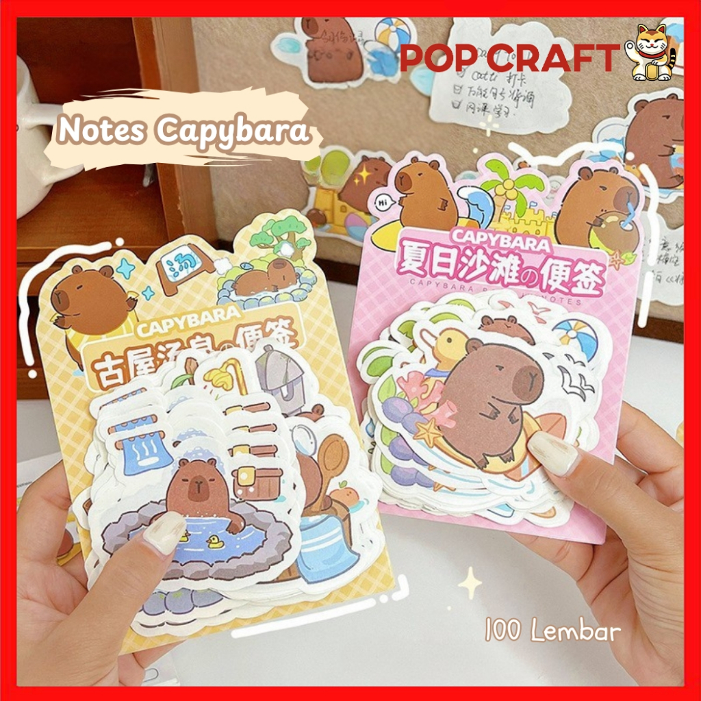 

PC Memo Notes Motif Karakter 100 Lembar Kertas Notes Aesthetic Cute Motif Abu School Note - TLD39