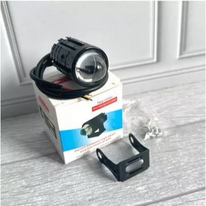 Lampu Tembak Laser 12~80Volt Led Mini 2 Warna - Lampu Tembak Sorot Foglamp Mini D2