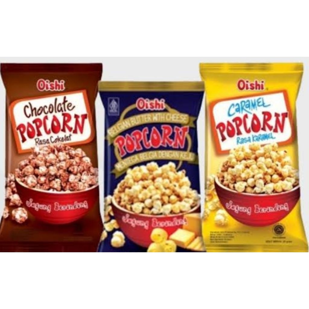 

<rentengan> oishi pop cron jagung berondong isi 10pcs x20gram...