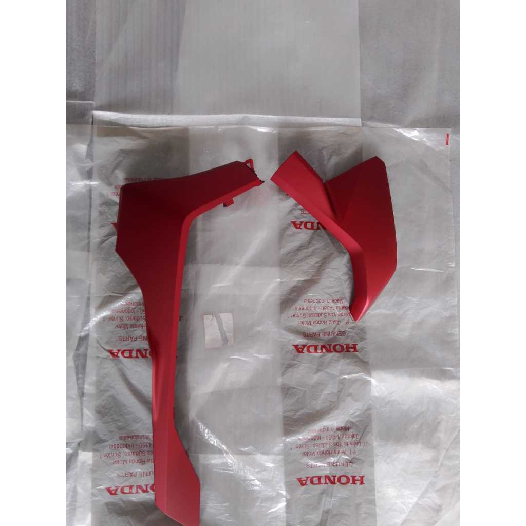 Cover under side L kiri, cover sayap kiri kecil, PCX 160 2025 merah doff original