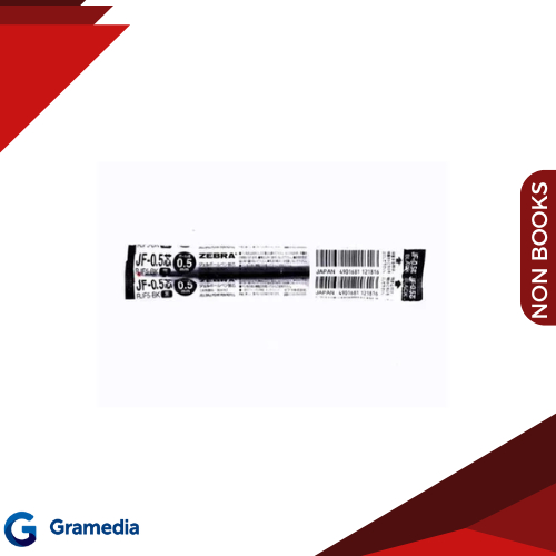 

Gramedia Medan - ZEBRA SARASA REFILL JF FINE 0.5 BLACK