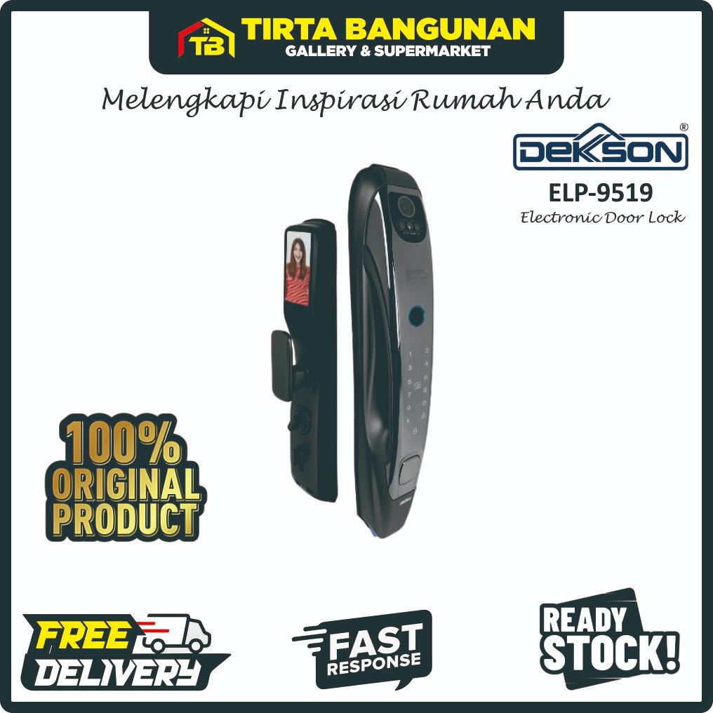[PASTI ORI] DEKKSON ELECTRONIC DOOR LOCK ELP-9519 KUNCI PINTU DIGITAL / DIGITAL LOCK