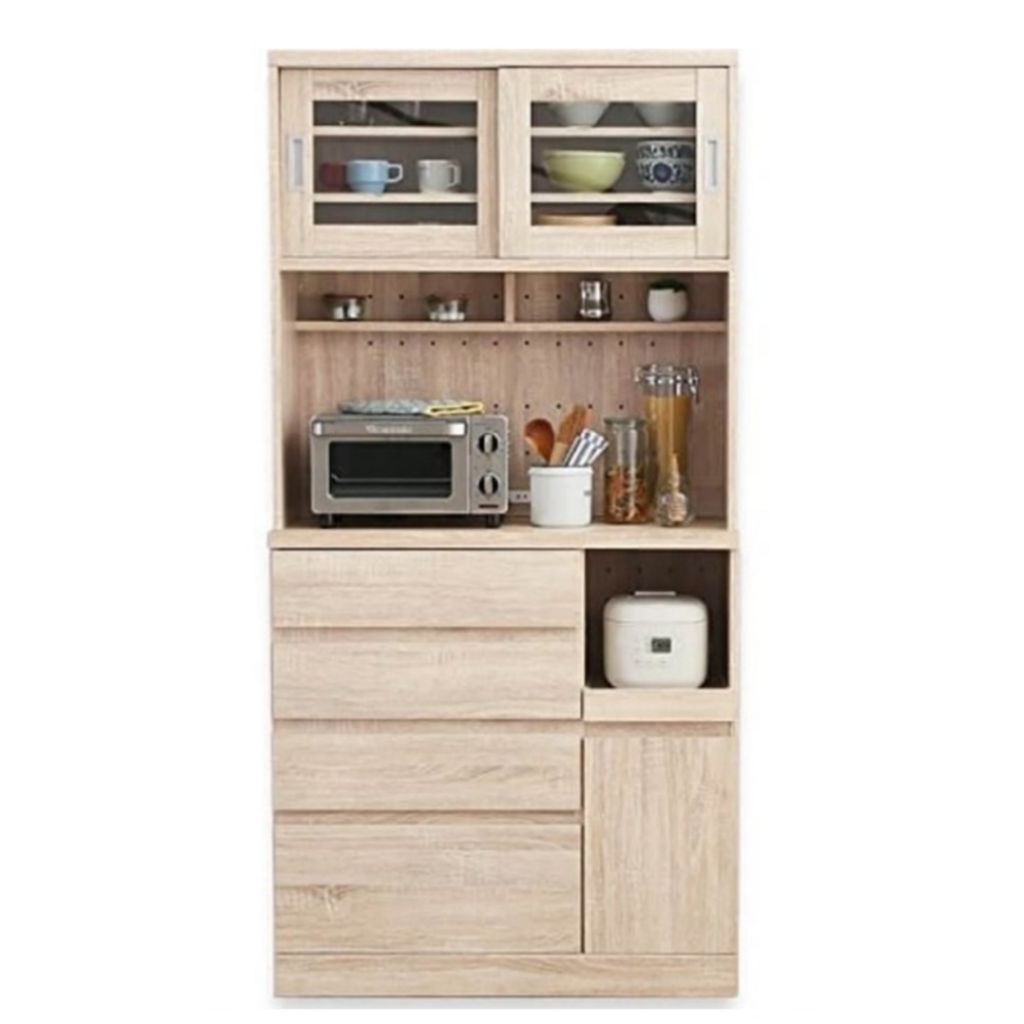 RAY Rak Lemari Dapur - Rak Piring Serbaguna Minimalis Kayu Jati friendly