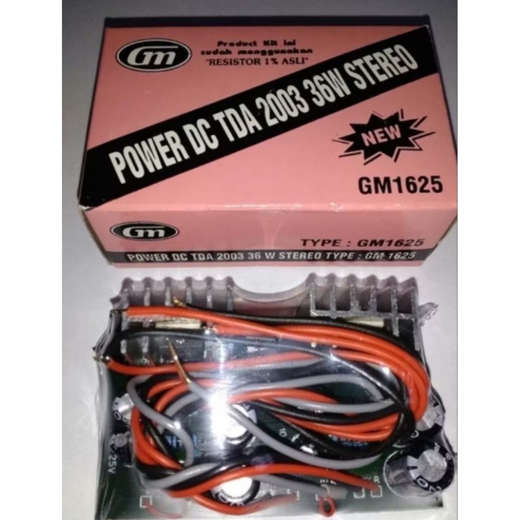 KIT POWER AMPLI STEREO TDA 2003 GM 1625 12VOLT DC