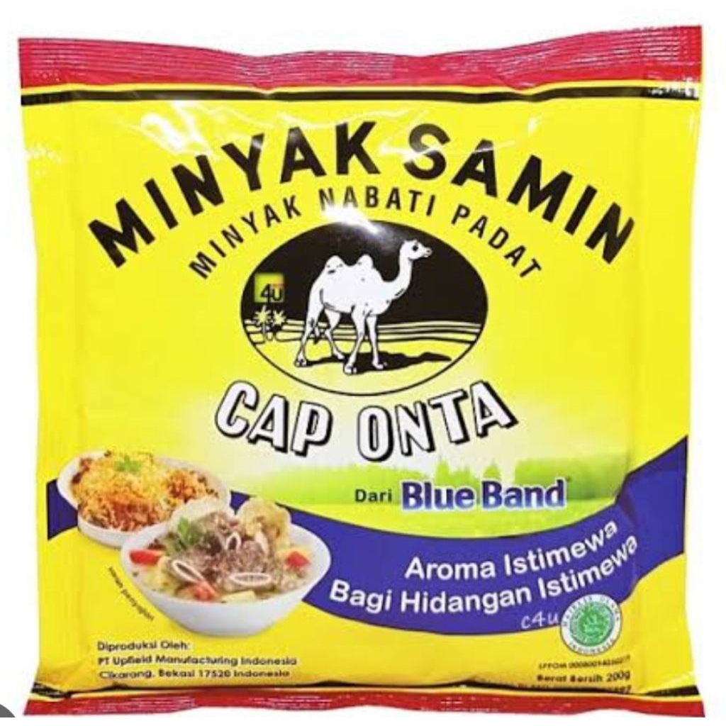 

MINYAK SAMIN BLUE BAND CAP ONTA KEMASAN 200GR