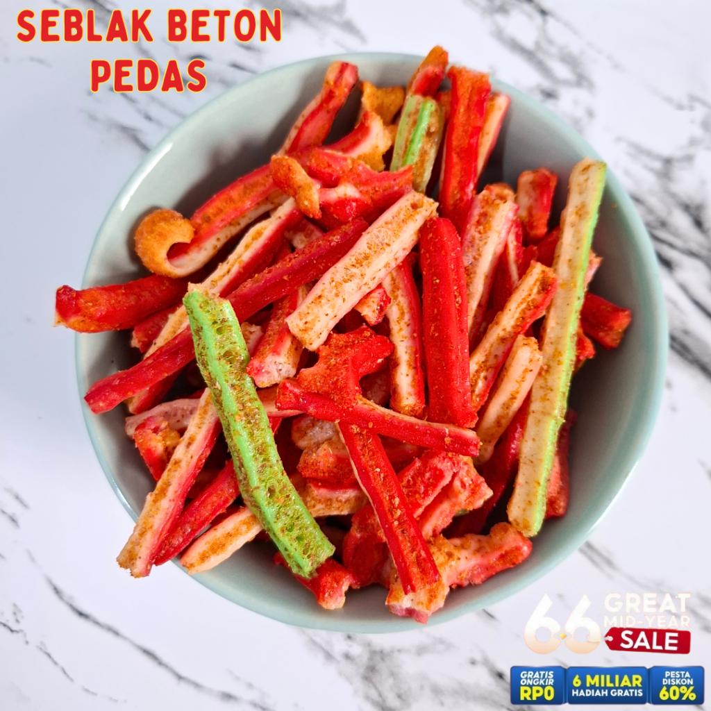 

Seblak Beton Pedas | Kerupuk Seblak Jaat Beton 500g