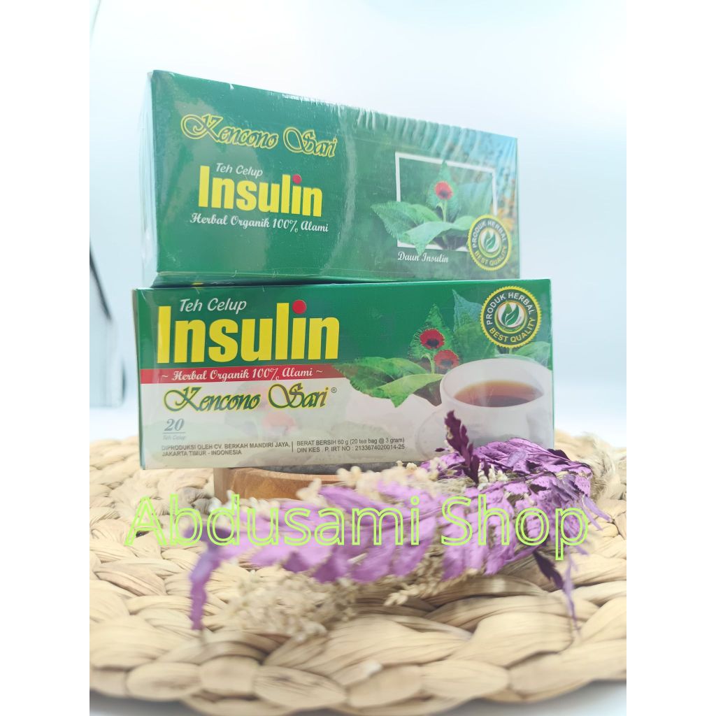 

Paket 2 Teh Insulin Celup Herbal Organik Kemasan 40 Teh Celup Asli Original Kencono Sari