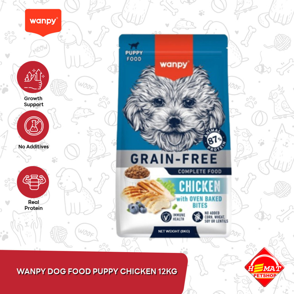 Wanpy Grain Free Dog Food Makanan Anjing 12 KG