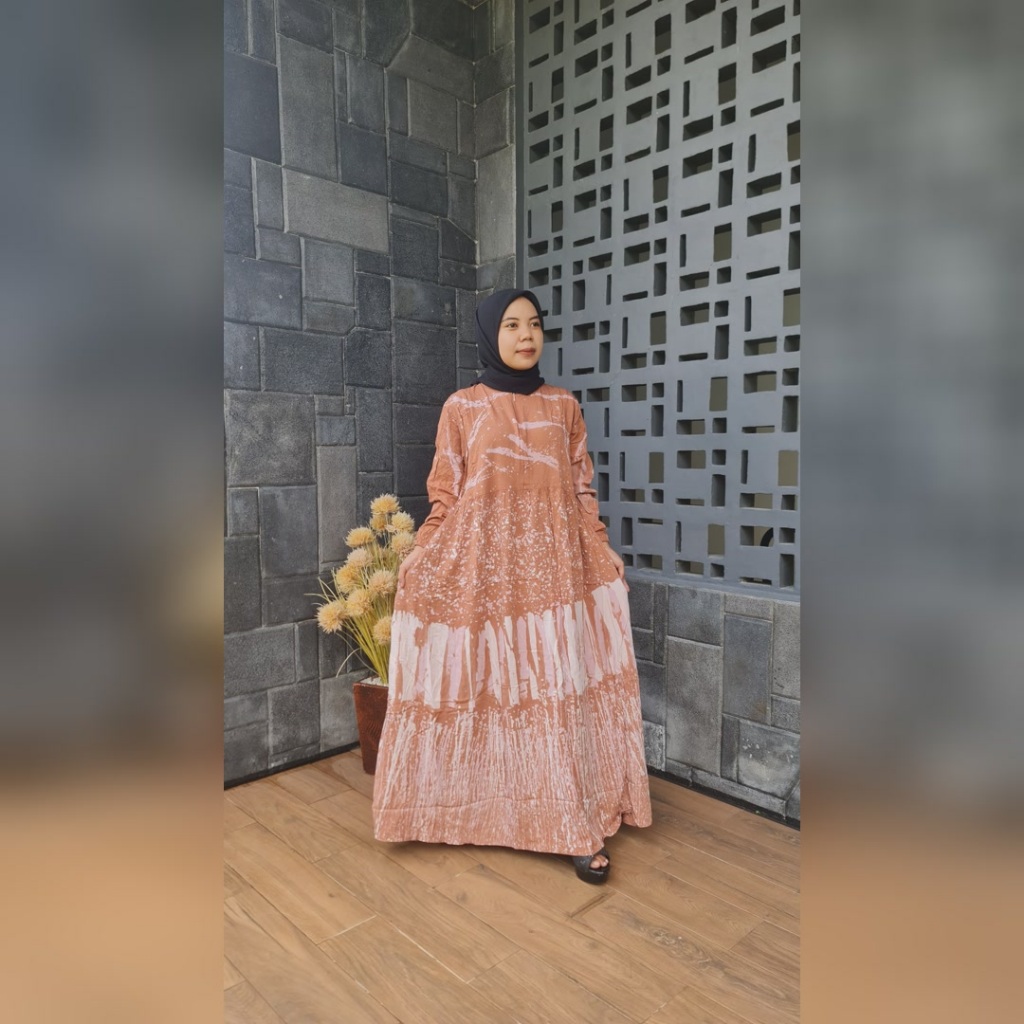 Gamis Remaja 15 Tahun Motif Batik Ori Beebatik Pekalongan