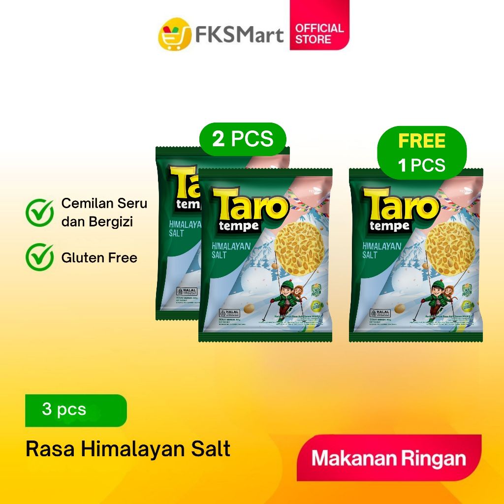 

Buy 2 Get 1 Taro Tempe Himalayan Salt 50gr