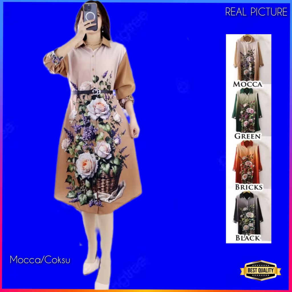 Baju Gaun Jumbo Wanita Sambucus Dress Jumbo LD 120 Natal Korea Pesta Hitam