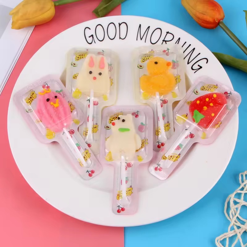 

bGF Permen Gummy Lolipop Lunak 30 X 10 GR Rasa Buah By Warung Lolipop