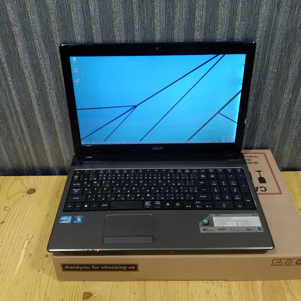Laptop Acer 5750, Core i5 - 2430M, Hd Graphics 3000, Ram 4/320gb, Black Grey
