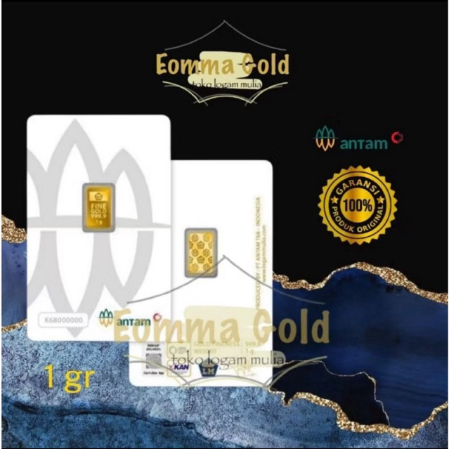 Logam Mulia Antam (LM) 1 gram Certieye Terbaru / Emas Antam Redmark 1 gr
