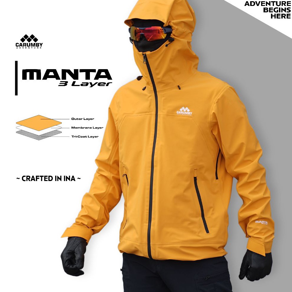 KODE L68I Jaket Gunung Carumby Manta 3 Layer Waterproof