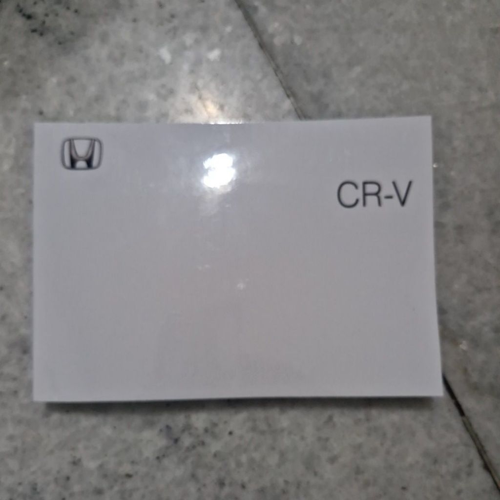 Buku Manual Mobil Honda CRV tahun 2012 - 2016.