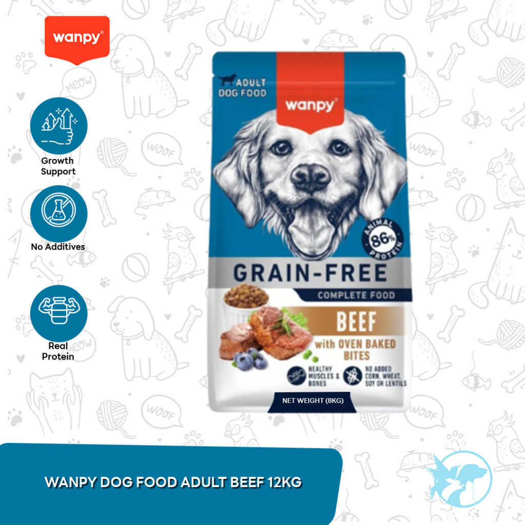 Wanpy Grain Free Dog Food Makanan Anjing 12 KG