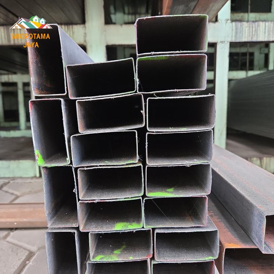 Hollow Hitam 40 x 80 / Holo Besi Kotak