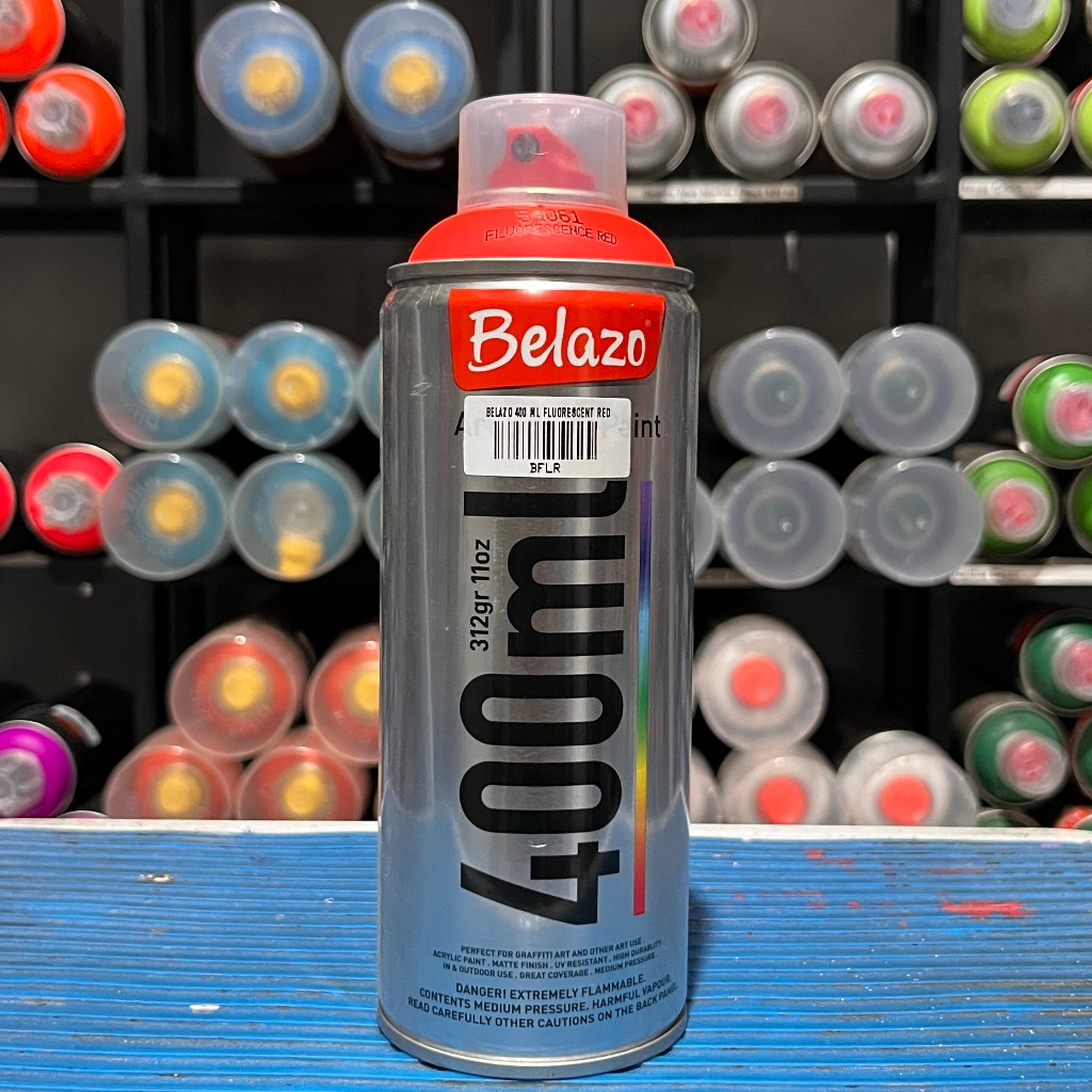 

Fluorescent Red - Belazo 400 ml - Spray Paint