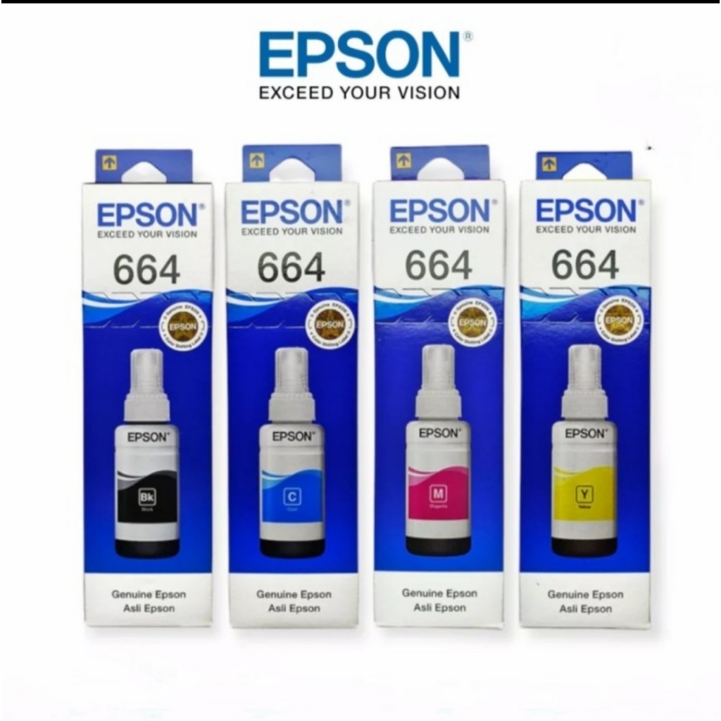 TINTA EPSON 664 ORIGINAL 1 SET L355 L360 L365 L455 L550 L555