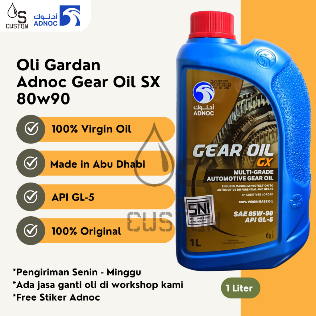 Adnoc Gear Oil GX Oli Gardan 85w90 1L
