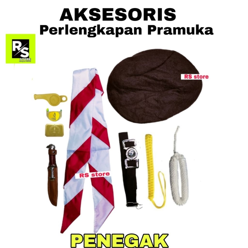 Aksesoris Atribut Pramuka Penegak Laki Laki Sekolah SD