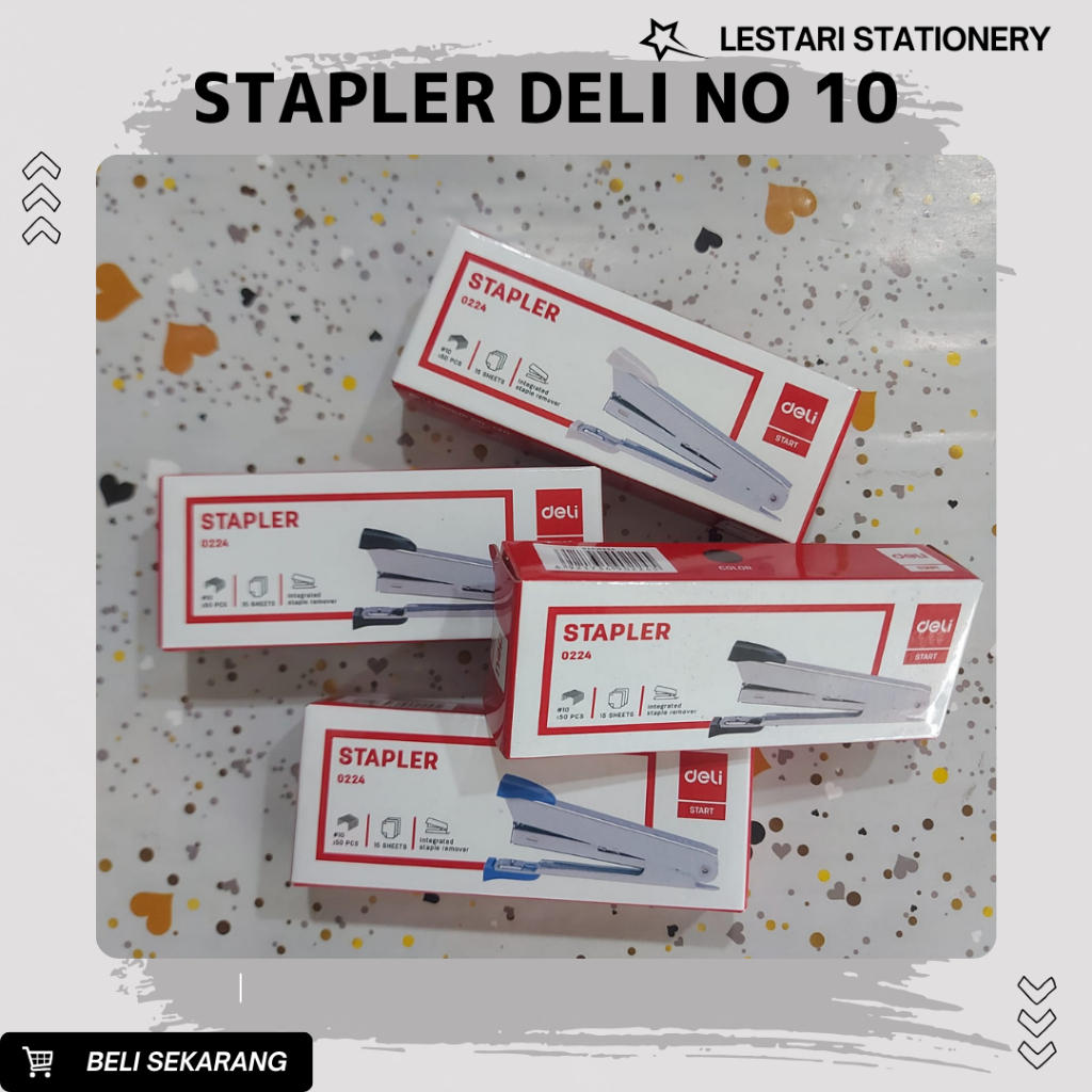 

Stapler Deli 0224 | Hekter Deli Kecil No.10 | Jepretan Kertas Kecil | Hekter Murah | Staples | Stapler Deli HD-10