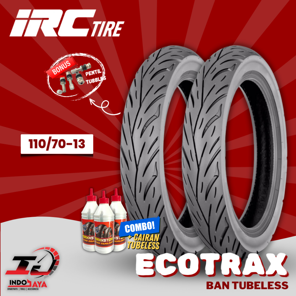 [READY COD] BAN LUAR TUBELESS IRC ECOTRAX NR96 (110/70-13) RING 13 BAN NMAX DEPAN BELAKANG / NR-96 /