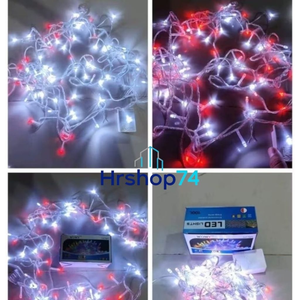 Lampu Tumblr merah putih / Lampu hias LED merah putih