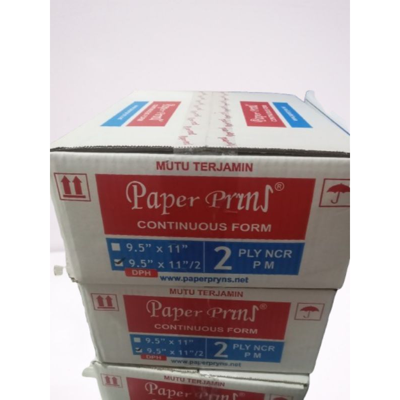 

kertas continuous form 9.5/2 x 11/2 DPH 2 Ply bagi 4 1 dus