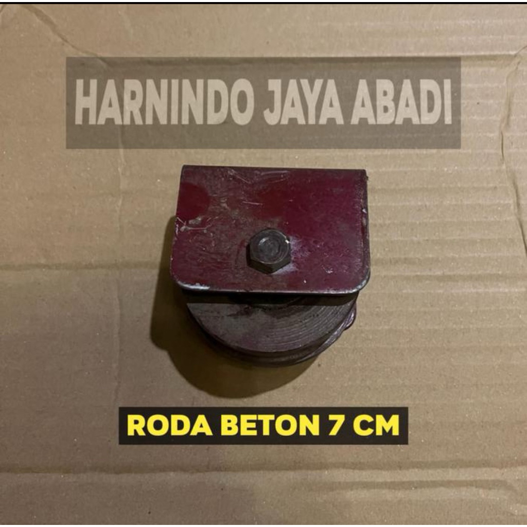 Roda Beton Pagar 7cm / Roda Pagar 7cm / Roda Besi untuk Pagar