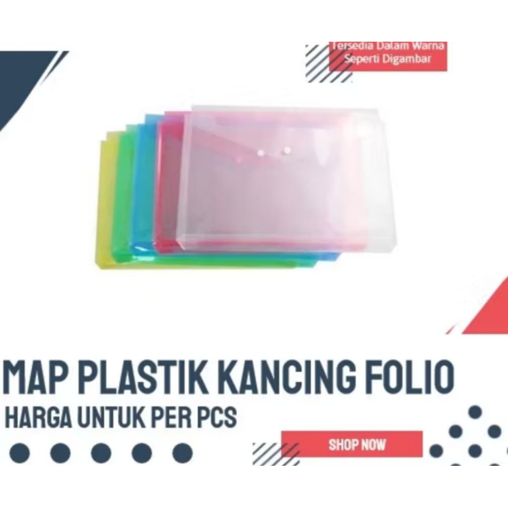 

MAP PLASTIK KANCING PUNGGUNG MY FOLDER FOLIO (PCS) +