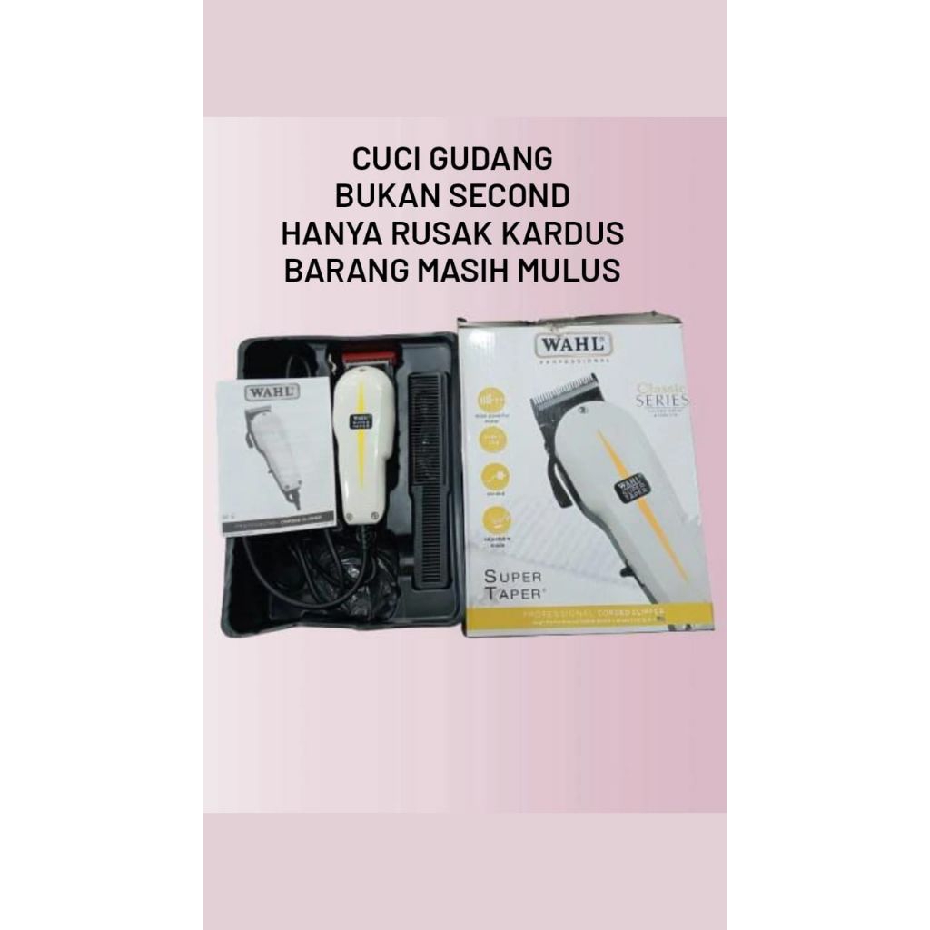 CLIPPER WAHL cuci gudang, bukan second hanya rusak kardus, barang masih mulus/alat cukur rambut/alat
