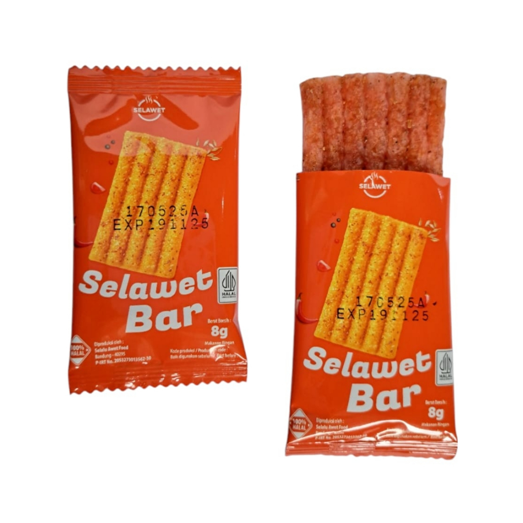 

Selawet bar [KHALAL] Latiao 1 pak isi 5 renceng 50 pcs