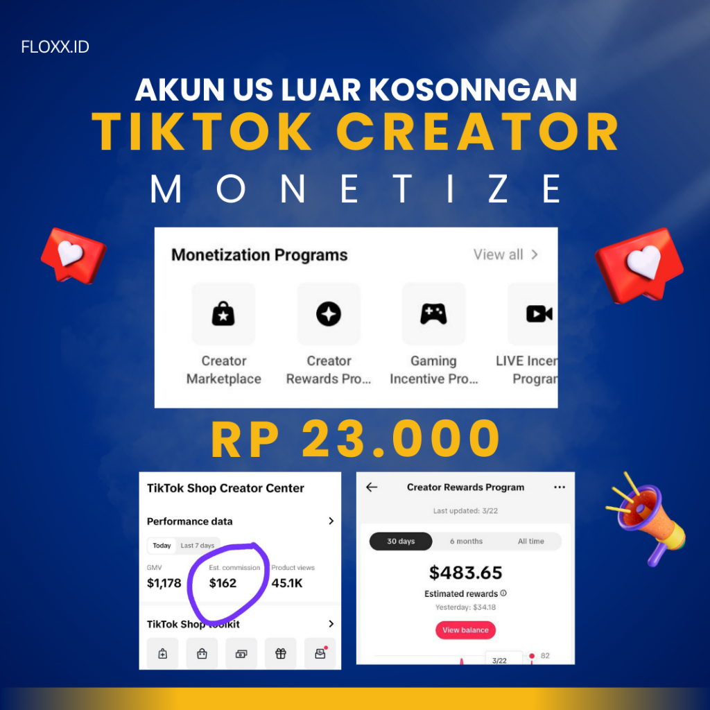 AKUN TT CREATOR REWEADS PROGRAM US