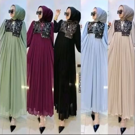 SHR MIDI DRESS UMPAK DADA BORDIL CERUTY