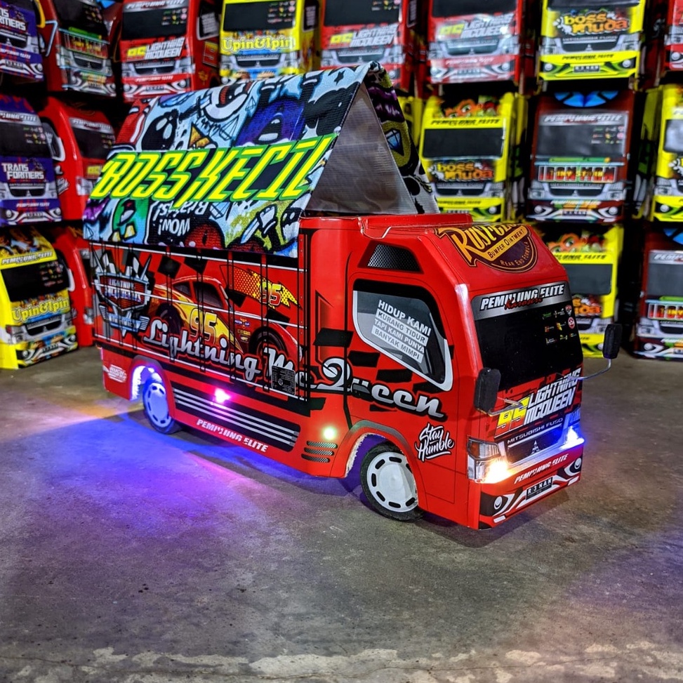 KODE B16P MINIATUR TRUK OLENG MINIATUR TRUK LAMPU TERPAL MURAH TRUK OLENG RODA KAYU BISA COD