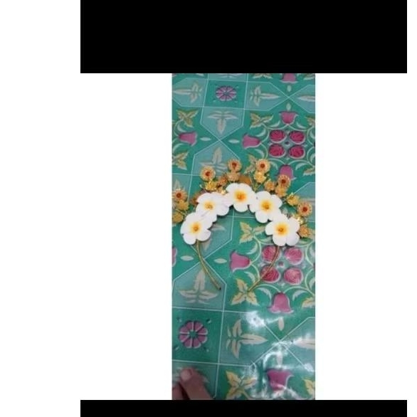 Mahkota adat bali putih // anak dewasa