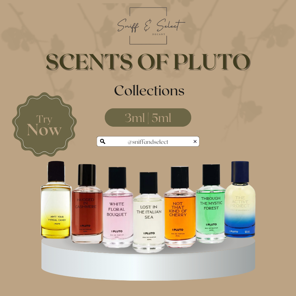 Decant Scents of Pluto Collection | Active Project Italian Sea White Floral Aint That Candy | 3ml 10