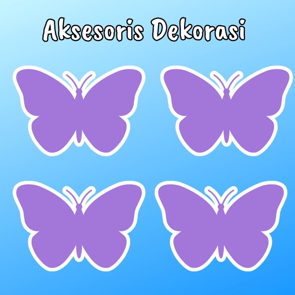 Hiasan Kupu-kupu Dekorasi Ulang Tahun Tasyakuran Aqiqah Khitan Tedak Siten