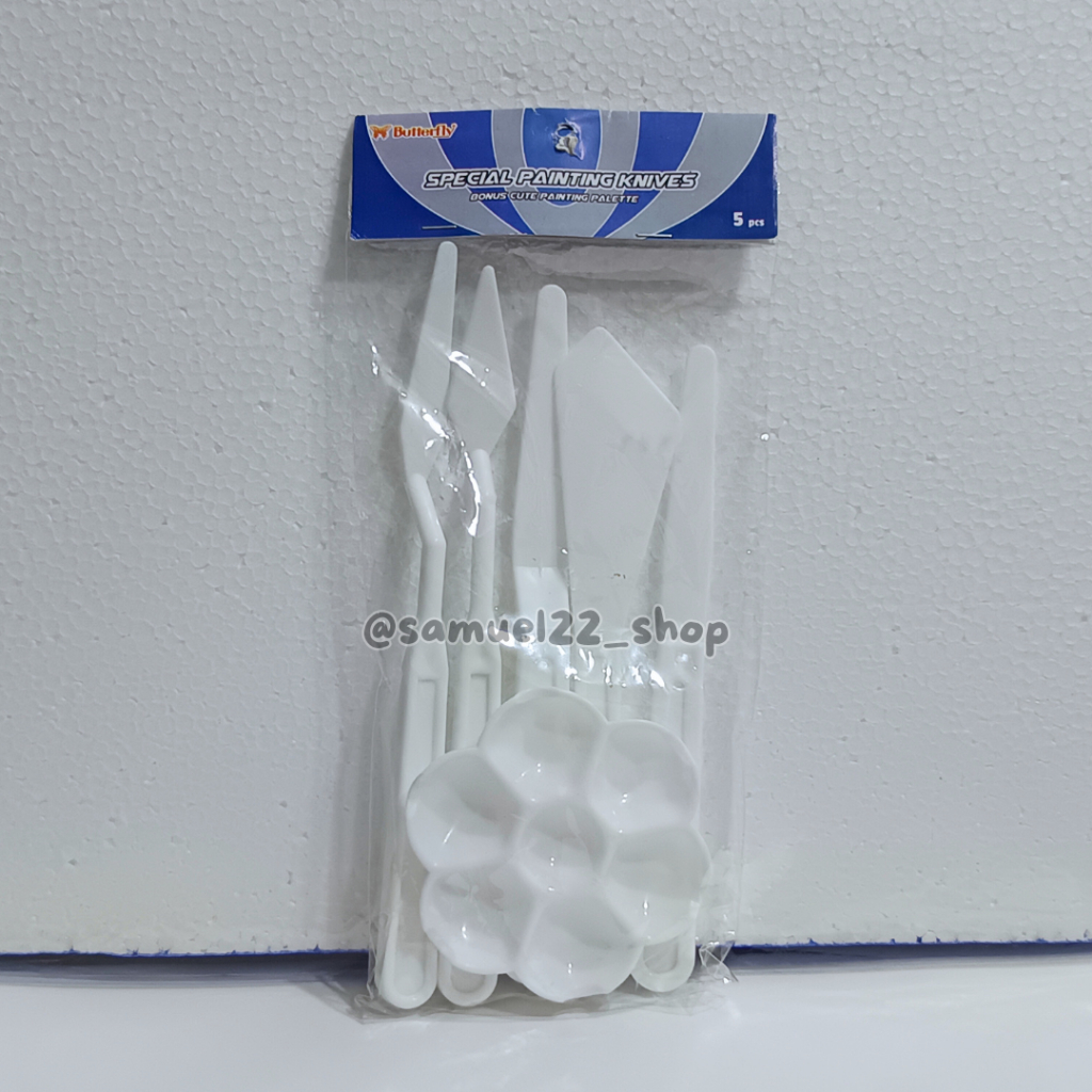 

Pisau Palet / Palette Knife BUTTERFLY + Palette Lukis Alat Lukis Plastik