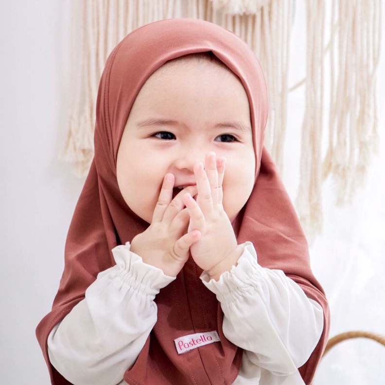 KODE S12E Little Pastella  Clarissa Hijab Instant Anak Soft Pet