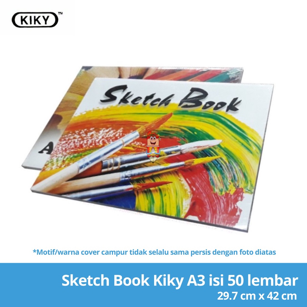 

KODE P13D Buku gambar Sketchbook Buku Sketsa Kiky ukuran A3 isi 5 lembar