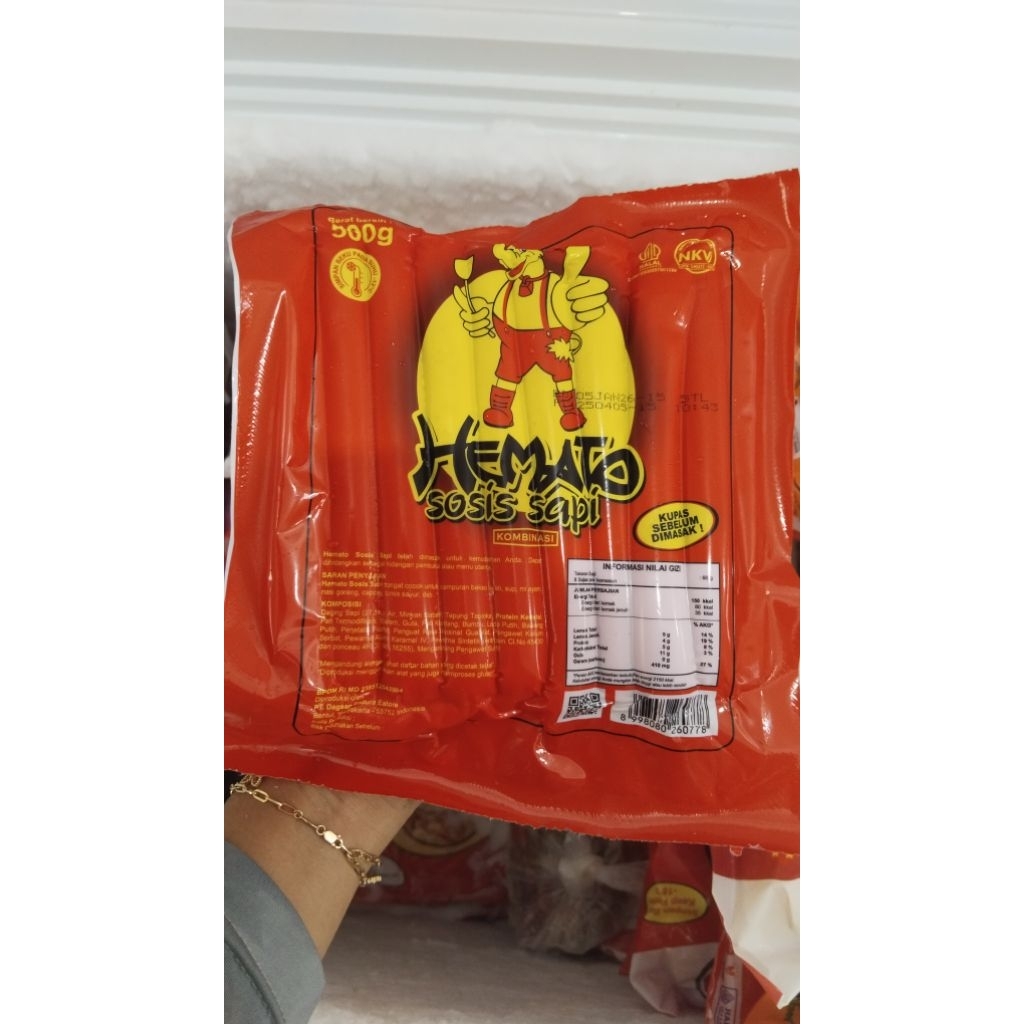 

Sosis Sapi Hemato 500 gram
