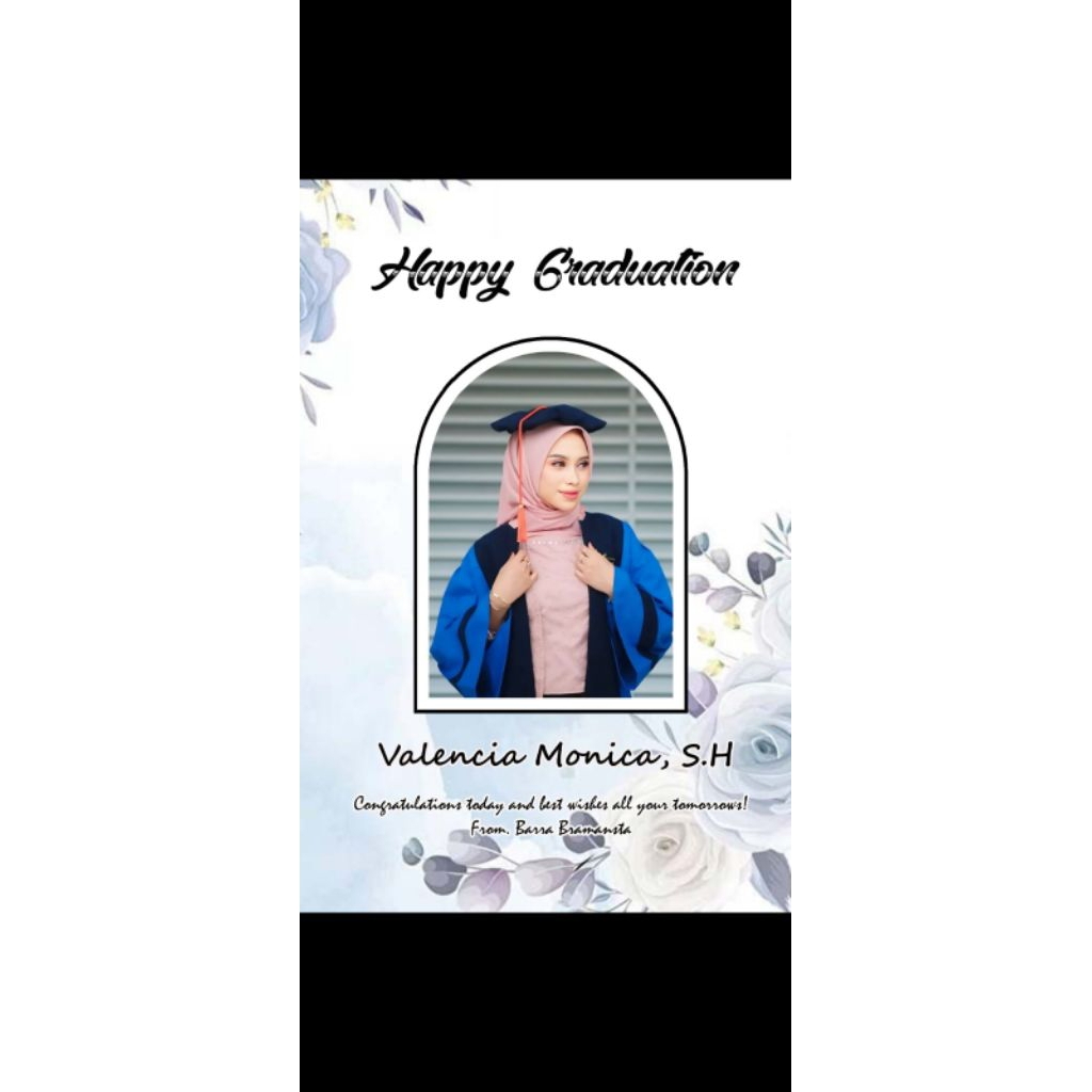 foto papan mdf wisuda