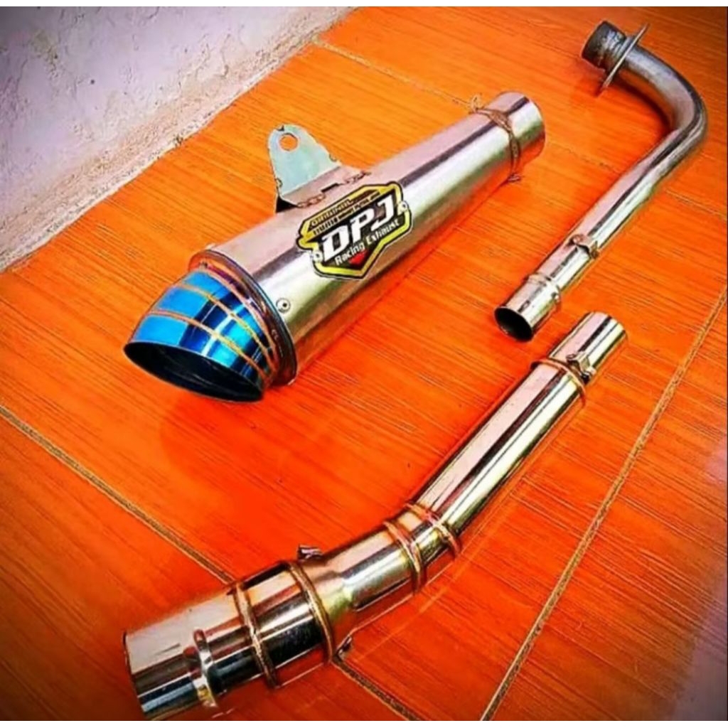 KNALPOT RACING DPJ BUAT MOTOR BEBEK SUPRA X SUPRA FIT BLADE REVO SHOGUN DLL